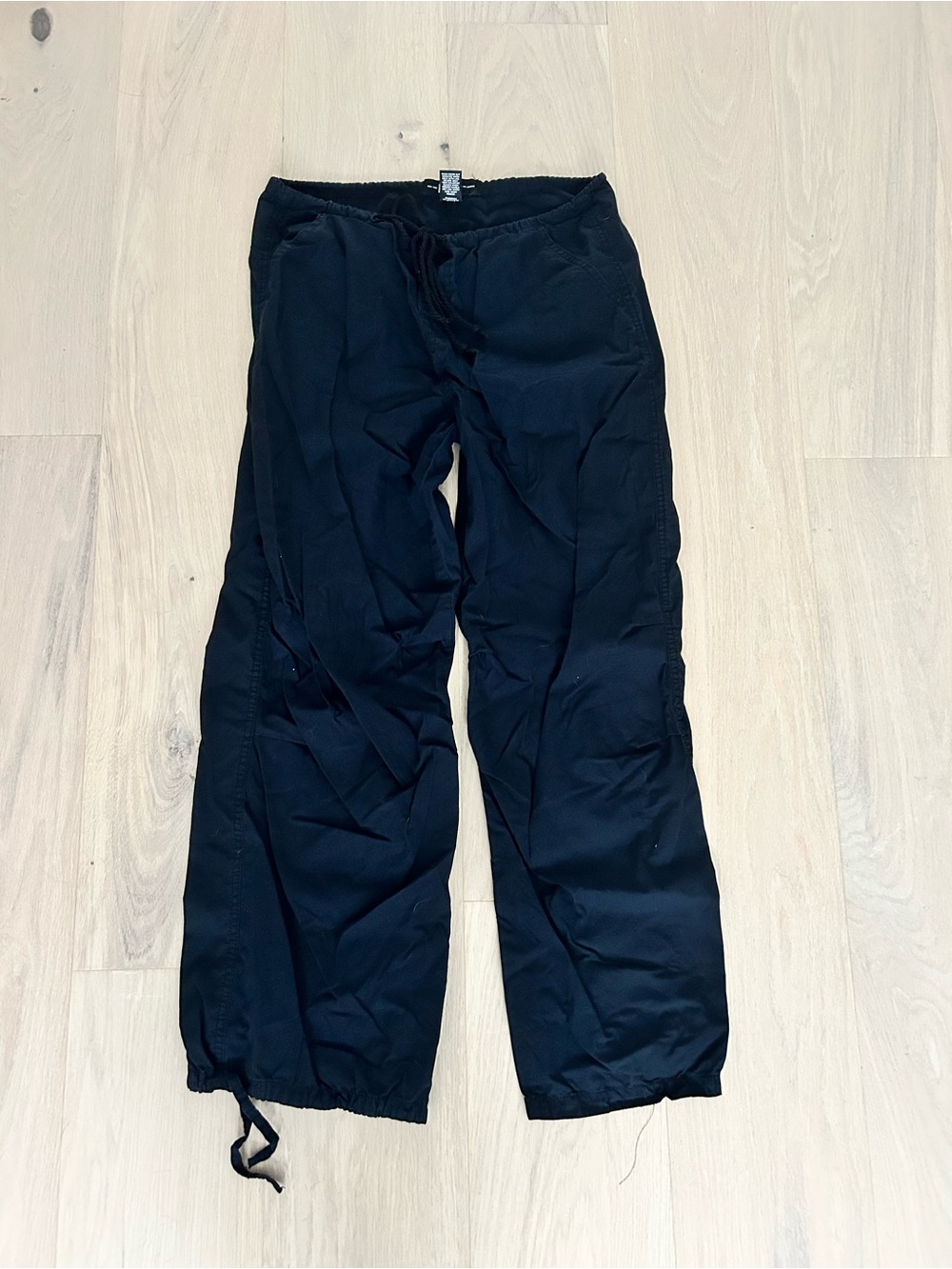 Rewash Black Womens Drawstring Joggers